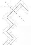 Zig Zag Border Stencil