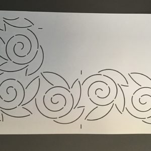Stencil Swirl Border 4 inch