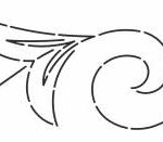 Stencil Nordic Scroll