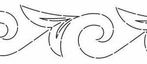 Stencil Nordic Scroll