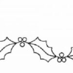 Stencil Holly border